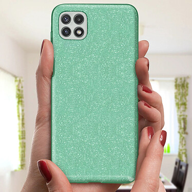 Acheter Avizar Coque Samsung Galaxy A22 Paillette Amovible Silicone Semi-rigide vert