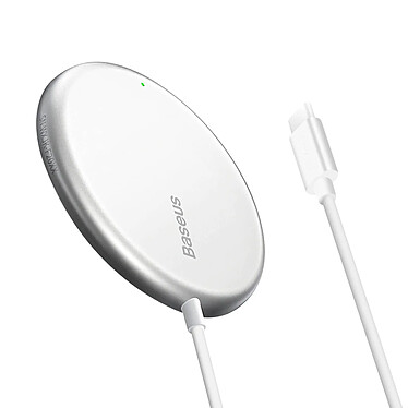 Baseus Chargeur Sans Fil Magsafe By  15W Charge Rapide et Sécurisée Blanc