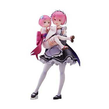 Re:Zero Starting Life in Another World - Statuette 1/7 Ram & Childhood Ram 23 cm