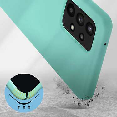 Avis Avizar Coque Samsung Galaxy A72 Silicone Semirigide Finition Soft Touch Fine Turquoise