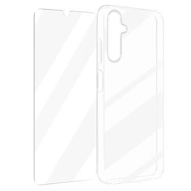 Avizar Coque pour Samsung Galaxy A05s Souple avec Verre Trempé Dureté 9H Transparent