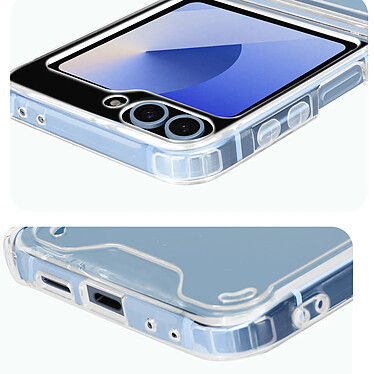 Avizar Coque pour Samsung Galaxy Z Flip 6 Bords Surélevés Coins Renforcés Transparent pas cher