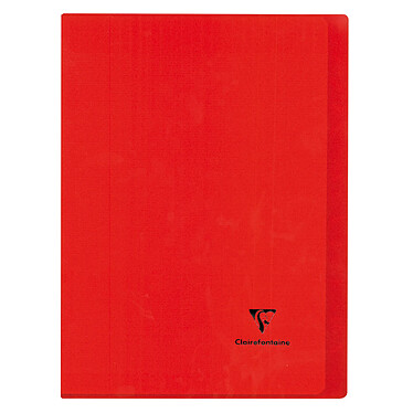 CLAIREFONTAINE Kover Book piqué polypro opaque Rouge 24x32 96p séyès