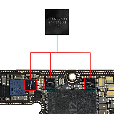 Avis Clappio Puce IC de Gestion Audio pour iPhone 12, 11, XS Max et XS Noir