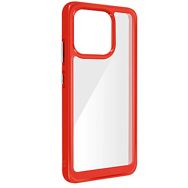 Avizar Coque Antichoc pour Xiaomi Redmi 12C Dos Rigide Bloc Caméra Surélevé Rouge