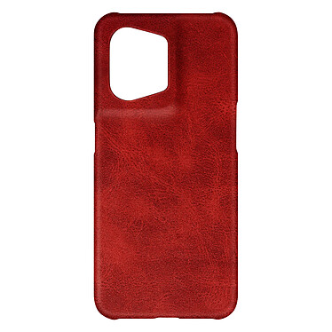 Avizar Coque pour Oppo Reno 8 5G Simili Cuir Texturé Intérieur Rigide Ultra-Fine  Rouge