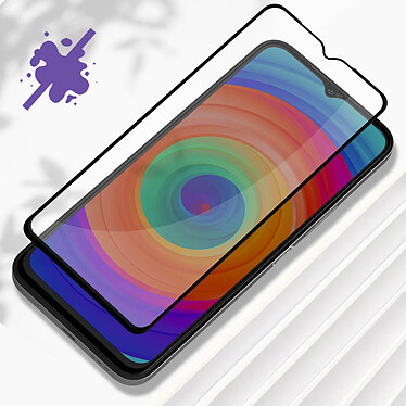 Acheter Avizar Verre Trempé pour Ulefone Note 14 Dureté 9H Anti-rayures Transparent Bords biseautés noir