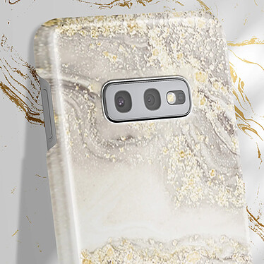 Acheter iDeal of Sweden Coque pour Samsung S10e Marbré Luxe Ultra fine Sparkle Greige Marble Beige