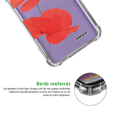 Acheter Evetane Coque Samsung Galaxy S9 anti-choc souple angles renforcés transparente Motif Coquelicot