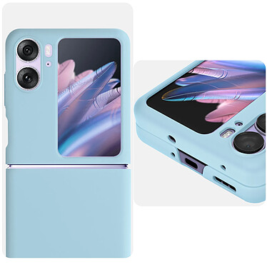 Avizar Coque pour Oppo Find N2 Flip Polycarbonate rigide Design sur-mesure  turquoise pas cher