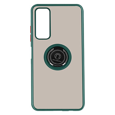 Avizar Coque pour Vivo Y72 et Y52 Bi-matière Bague Métallique Support Vidéo vert