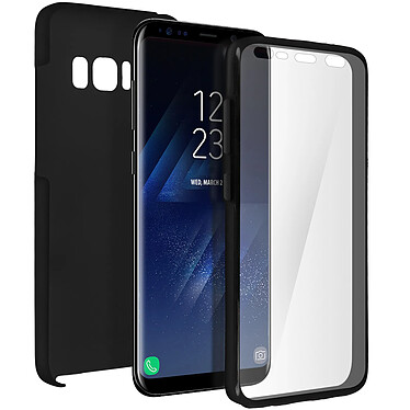 Acheter Avizar Coque Galaxy S8 Protection Avant Silicone + Arrière Polycarbonate - Noir