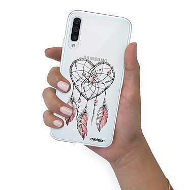 Evetane Coque Samsung Galaxy A50 360 intégrale transparente Motif Attrape coeur Tendance pas cher