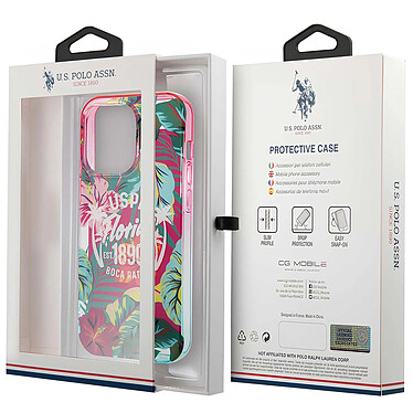 U.S Polo Coque pour iPhone 14 Pro Max Florida Antichoc Multicolore pas cher