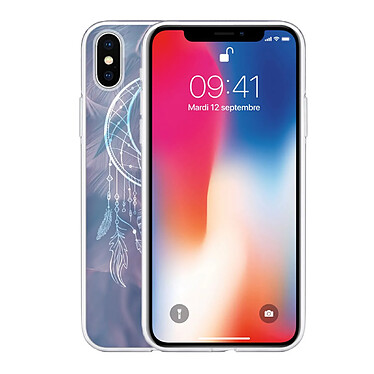 Avis Evetane Coque iPhone Xs Max silicone transparente Motif Lune Attrape Rêve ultra resistant