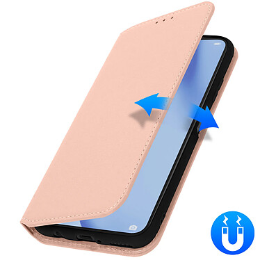 Avizar Housse Huawei P40 Lite Étui Folio Portefeuille Fonction Support rose gold pas cher