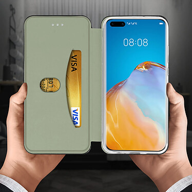 Avis Avizar Étui Huawei P40 Pro Housse éco-cuir Clapet Porte-carte Support Vidéo noir