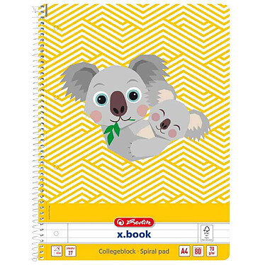 HERLITZ Cahier spiralé 'Cute Animals Koala', A4, ligné