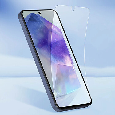 Avizar Protège Écran Souple pour Samsung Galaxy A55 Anti-reflets Anti-rayures Transparent pas cher