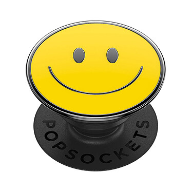 Popsockets PopGrip Smartphone Maintien et Support Vidéo Design smiley Jaune