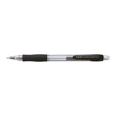 PILOT Portemines Super Grip H-187SL 0,7 mm Corps Noir x 12