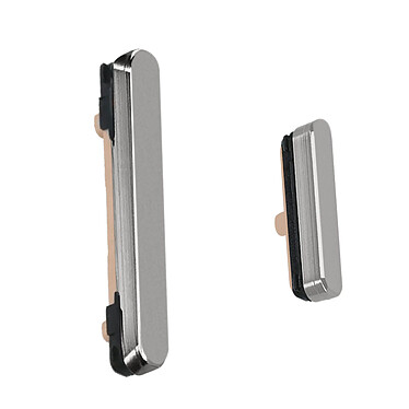 Clappio Bouton Power et Volume pour Samsung Galaxy S24 et S24 Plus Argent