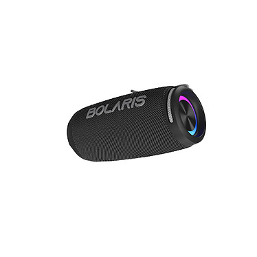 Bolaris Enceinte Sans Fil Bluetooth 5.4 Modèle Roma IPX6 30W avec Effets Lumineux LED Noir