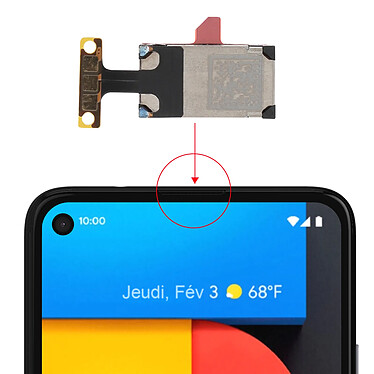 Avis Relife Haut-parleur interne pour Google Pixel 4A 5G Écouteur de remplacement Noir