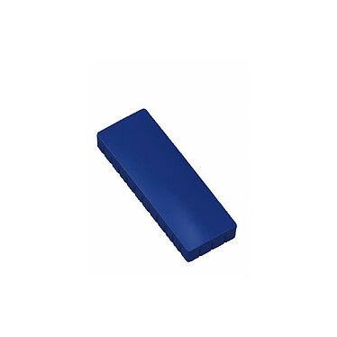 MAUL Boite de 10 Aimants MAULsolid 54x19 mm Puiss. 1 kg Bleu