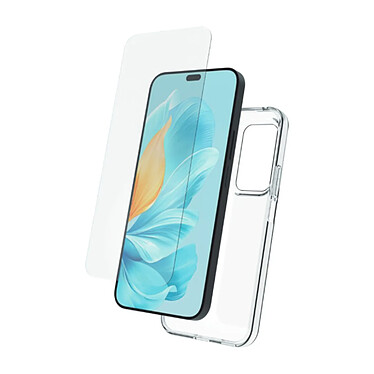 Myway Pack Protection pour Honor 200 Lite 5G Coque Souple et Verre Anti-rayures 9H Transparent