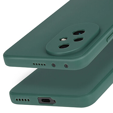 Avizar Coque pour Honor 200 Silicone Finition Mate Soft Touch Vert Foncé pas cher