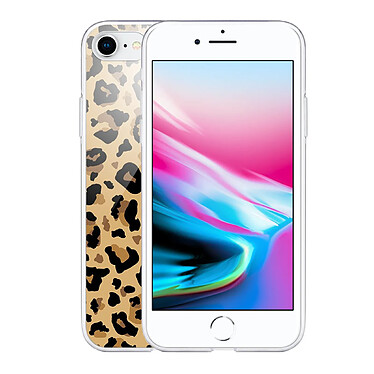 Avis Evetane Coque iPhone 7/8/ iPhone SE 2020 360 intégrale transparente Motif Léopard Beige Tendance