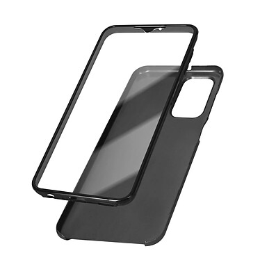 Avizar Coque pour Samsung Galaxy A13 5G et A04s Intégrale Arrière Rigide Transparent et Avant Souple  Noir