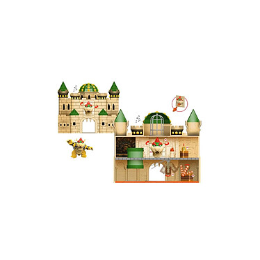 World of Nintendo - Playset Super Mario Deluxe Bowser Castle