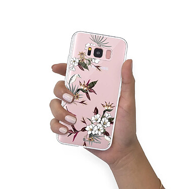 LaCoqueFrançaise Coque Samsung Galaxy S8 360 intégrale transparente Motif Fleurs Sauvages Tendance pas cher