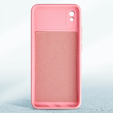 Avizar Coque pour Xiaomi Redmi 9A et 9AT Silicone Souple Cache Caméra Coulissant  rose clair pas cher