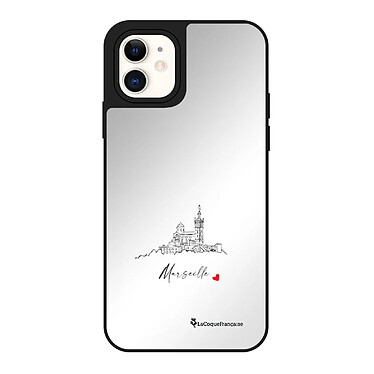 LaCoqueFrançaise Coque iPhone 12 Mini miroir Marseille Notre Dame Design