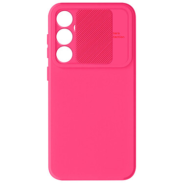 Avizar Coque pour Samsung Galaxy S23 FE Silicone Cache Caméra Coulissant Fuchsia