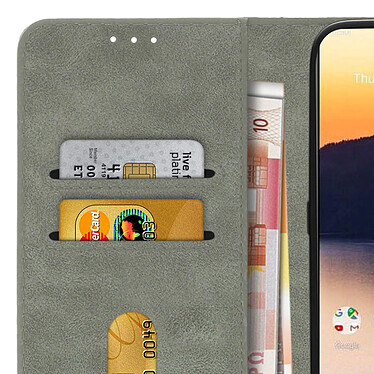 Avizar Étui Nokia 2.3 Housse Intégrale Porte-cartes Fonction Support gris pas cher