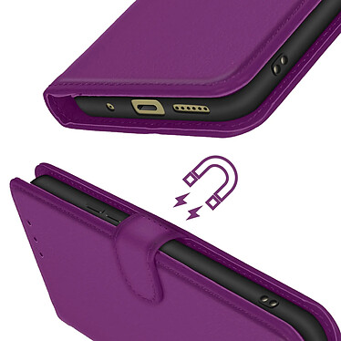 Acheter Avizar Étui pour Xiaomi Redmi 13 Clapet Portefeuille Languette Magnétique Violet