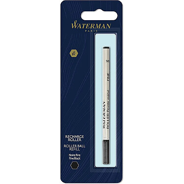 WATERMAN Recharge Rollerball Pointe Fine Noire