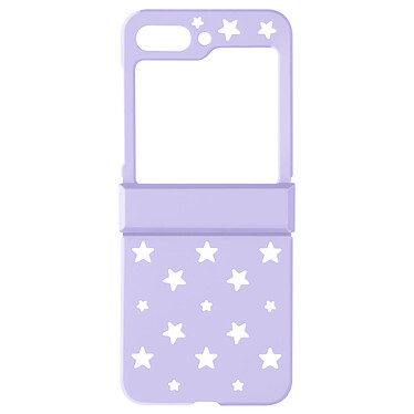 Avizar Coque pour Samsung Galaxy Z Flip 5 Rigide Motif Étoile  Violet