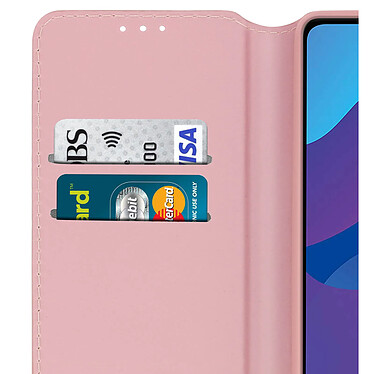 Avizar Housse Honor 9A Clapet Porte-cartes Fonction Support Fin et Élégant Rose Gold pas cher