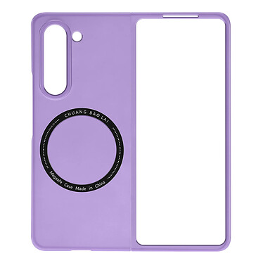 Avizar Coque MagSafe pour Samsung Galaxy Z Fold 5 Rigide Design Fin  Violet