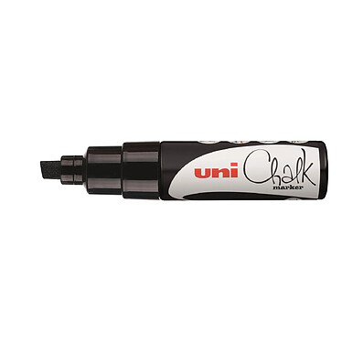 UNI-BALL Marqueur craie Pointe biseautée large CHALK Marker PWE8K 8mm Noir x 6