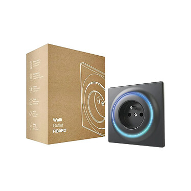 Fibaro - Prise murale intelligente type F Walli Z-Wave Plus - FGWOF-011-8