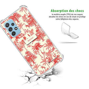 Avis LaCoqueFrançaise Coque Samsung Galaxy A52 Silicone antichocs Solides coins renforcés  transparente Motif Botanic Amour