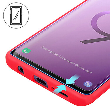 Avis Avizar Film Galaxy S9 Coque Friendly Protection verre trempé incurvés transparent