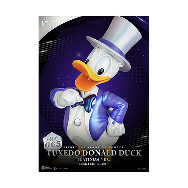 Disney 100th - Statuette Master Craft Tuxedo Donald Duck (Platinum Ver.) pas cher