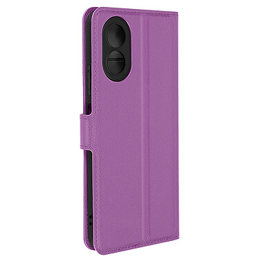 Avizar Étui pour Oppo A38 Portefeuille Support Vidéo Languette Magnétique Violet Clair